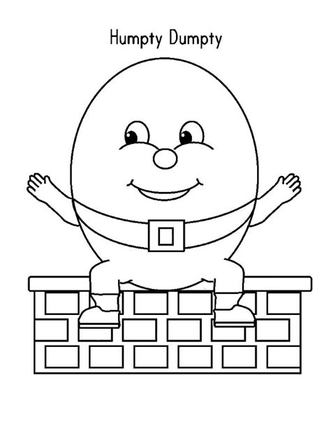 Printable Humpty Dumpty Coloring Pages